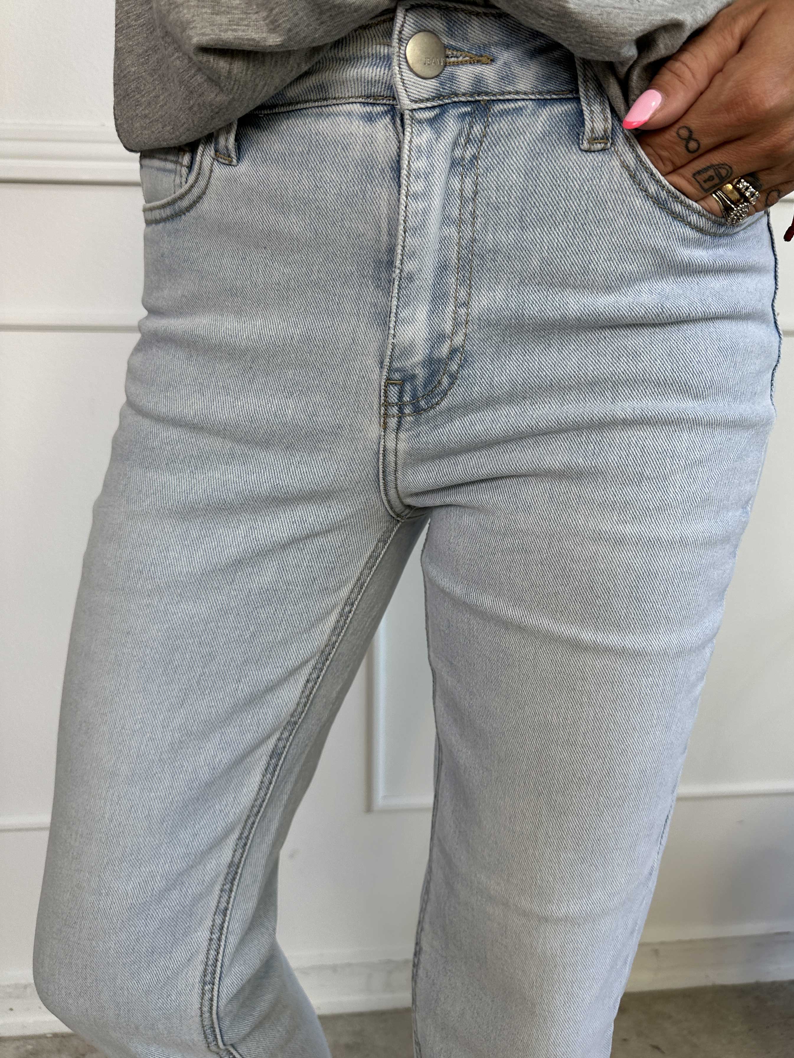 Lettie - Højtaljede moms jeans